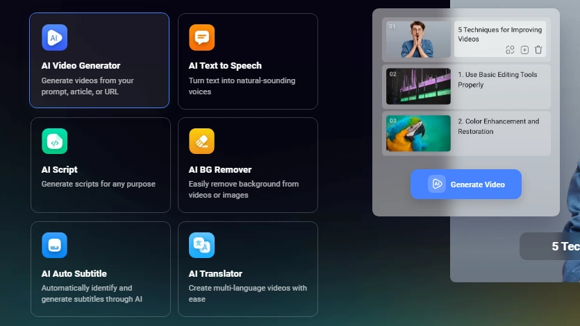 AI-Powered Tools FlexClip