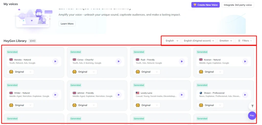 AI Voice Features